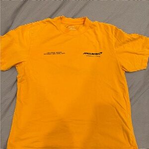 Abercrombie & Fitch Men's Bright Orange McLaren Chest Logo Tee